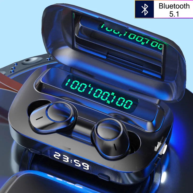 

TWS Waterproof Earphones Wireless Headphones Sports Bluetooth Headset Noise Cancelling Bluetooth Earphone For All Phones Earbuds