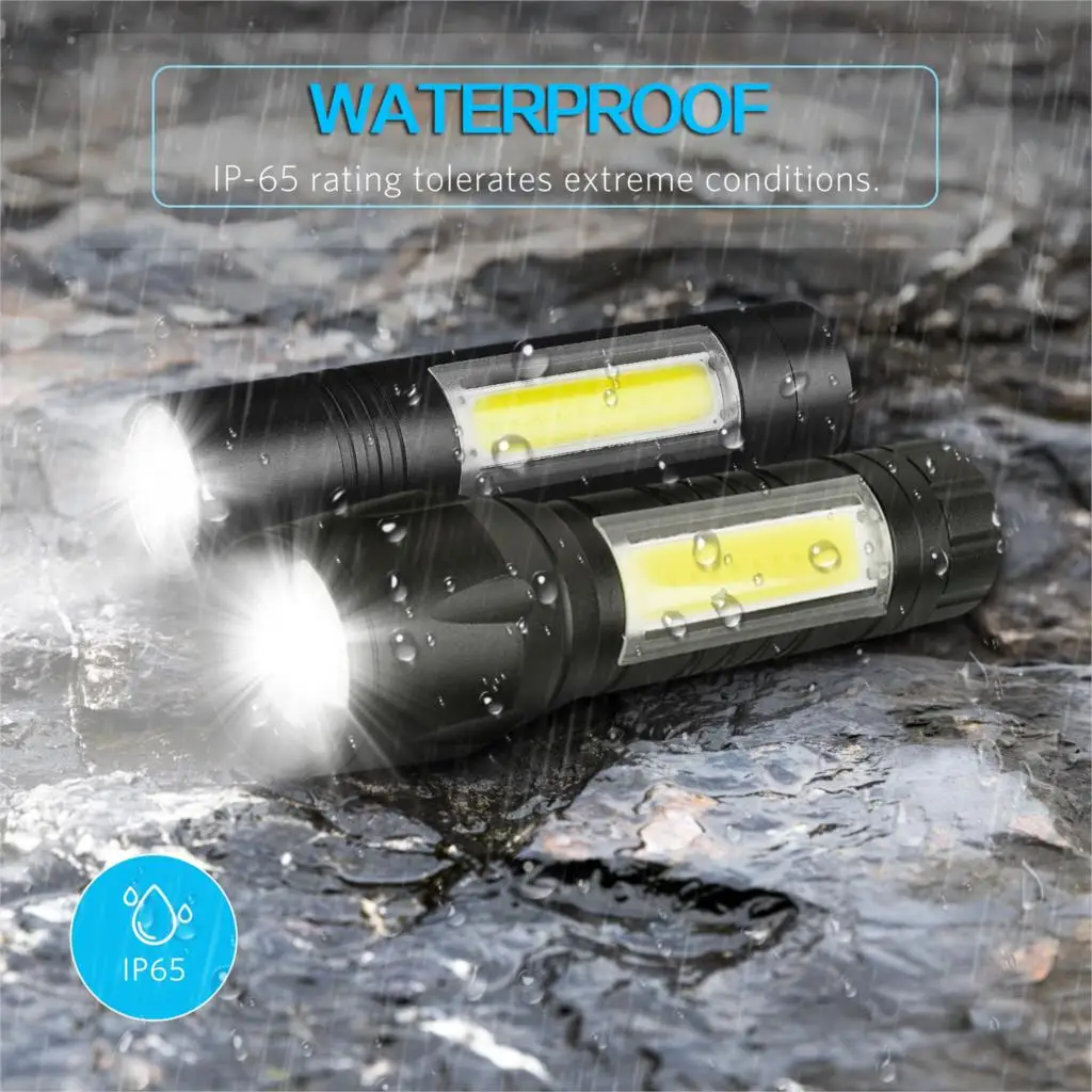 COB светодиодный светильник-вспышка супер яркий водонепроницаемый ручной рабочий