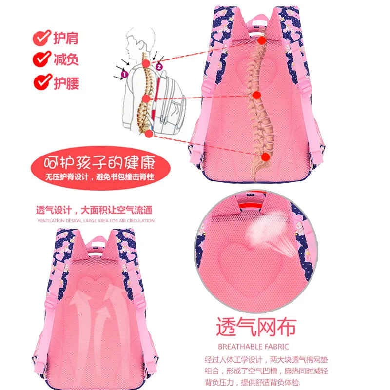 backpack school bags for girls orthopedic children schoolbags kids princess backpack primary backpack bookbag mochila escolar