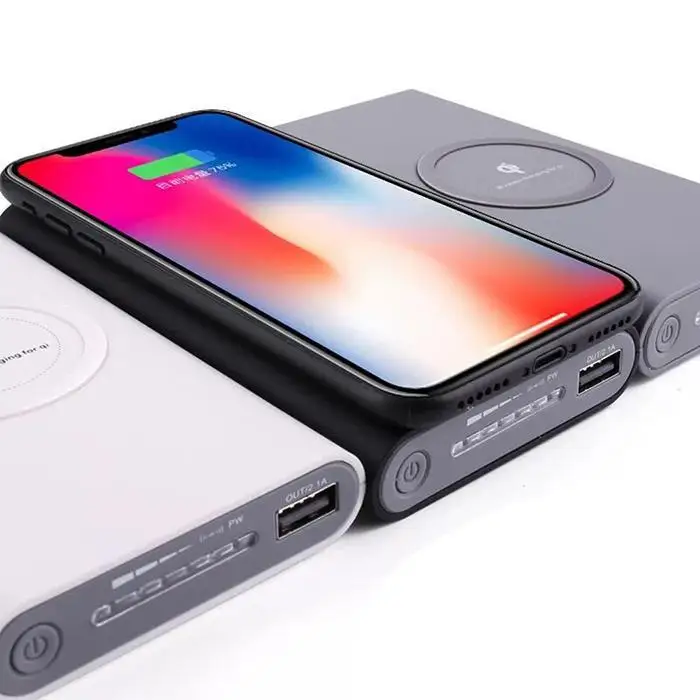 10000 мАч power Bank переносное Беспроводное зарядное устройство двойное использование