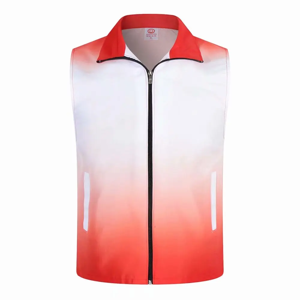 1 шт бесплатная индивидуальный дизайн градиент жилеты с принтом по всему размеру