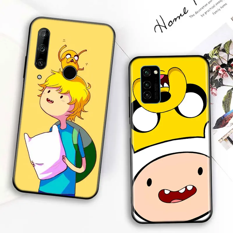 

Silicone Cover Adventure Game Time For Huawei Honor 7C 7A 7S 8 8A 8X 8C 8S 2019 2020 9 lite 9X Pro Black Phone Case