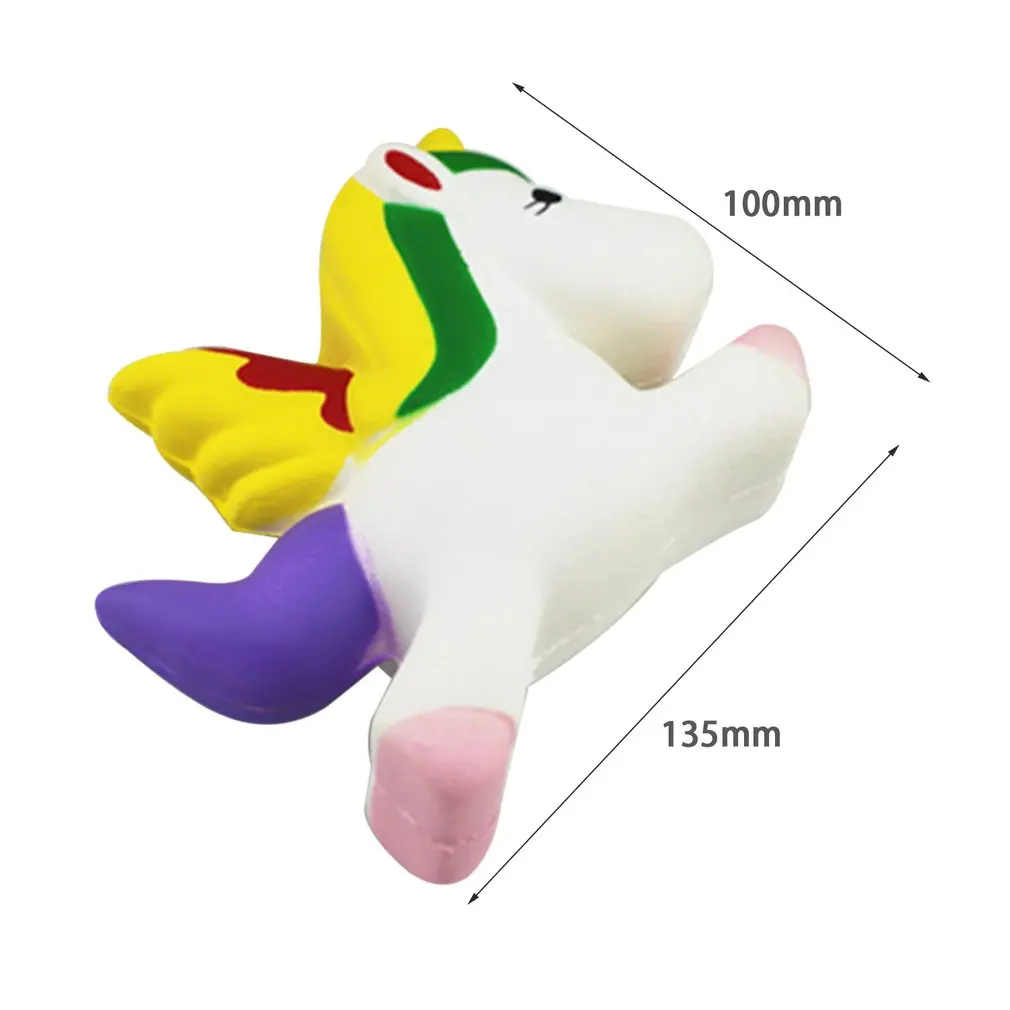 

Hot ! OCDAY 13.5CM Simulation Flying Horse Design PU Children Adults Slow Rising Jumbo Squeeze Toys Decompression Charming Gift
