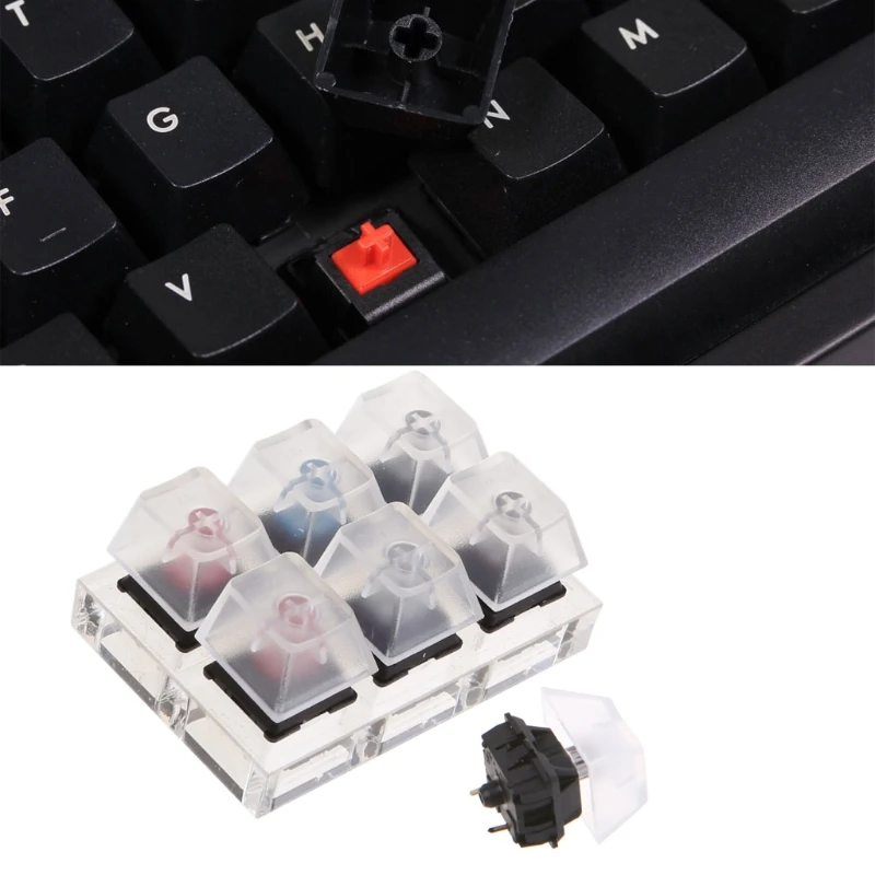 Набор тестеров Swit6X для Cherry MX с 6 прозрачными колпачками механической