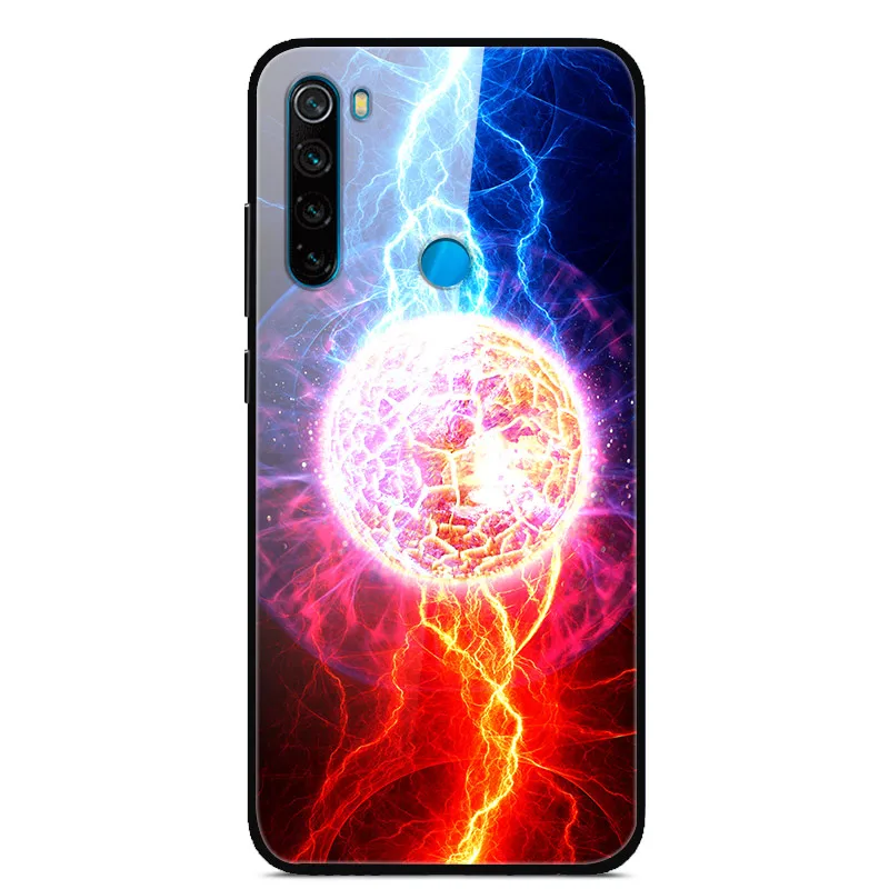 25 Для Xiaomi Redmi Note 8 T чехол из закаленного стекла жесткий чехол для телефона для Xiaomi Redmi Note 8 T Задняя крышка Redmi Note8T 8 T мягкий бампер - Color: 25