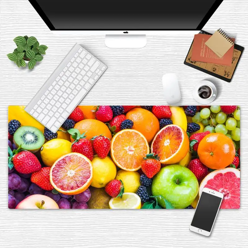 

fruit summer Unique Desktop Pad Game Mousepad X XL XXL Non slip Cushion Thickness 2mm LockEdge equal LE