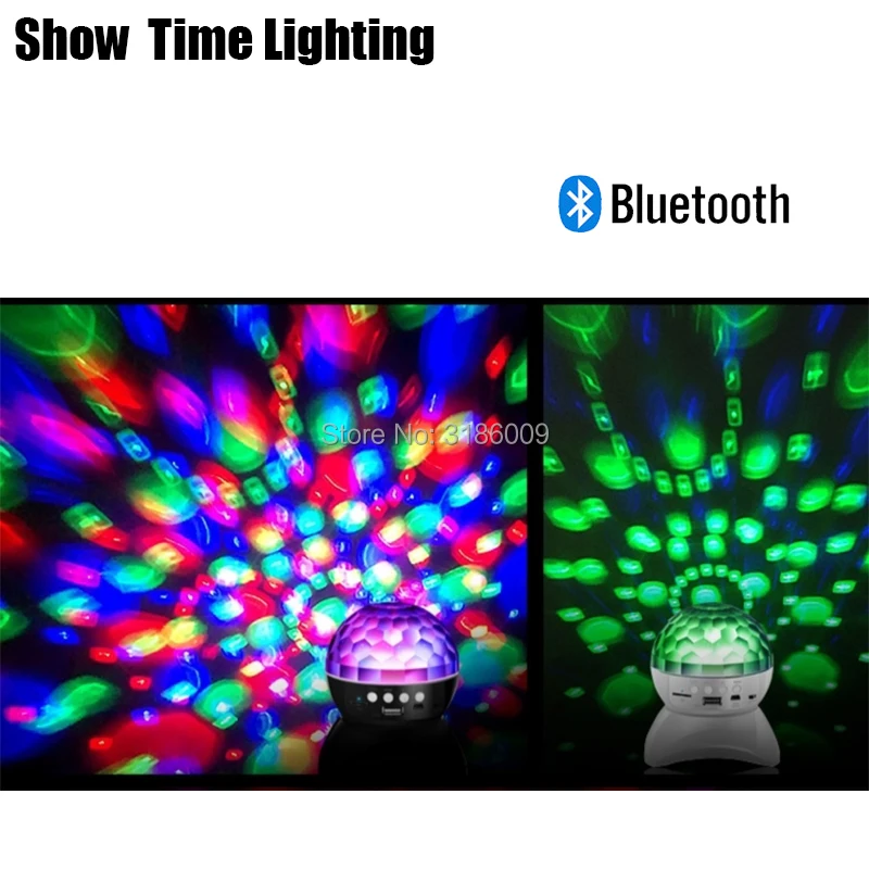 Showtime Disco светодиодный хрустальный шар с Bluetooth динамиком Поддержка FM MP3 USB флэш диск