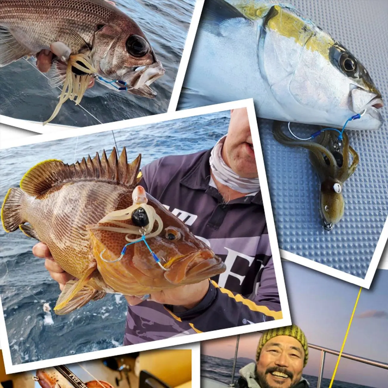 

1Pc Fishing Lure Bait Octopus Bait with Double Hooks Squid Soft Bait Cuttlefish Bait Fishing Tackle Fishing accessories