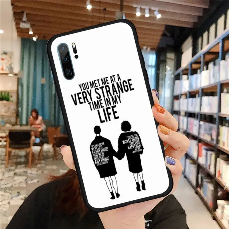

Movie fight club art design Phone Case For Huawei honor Mate P 9 10 20 30 40 Pro 10i 7 8 a x Lite nova 5t Soft silicone funda