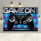 Avezano видео игра на уровне заднего плана для фотосъемки синий фиолетовый фон для фотосъемки постер для фотостудии