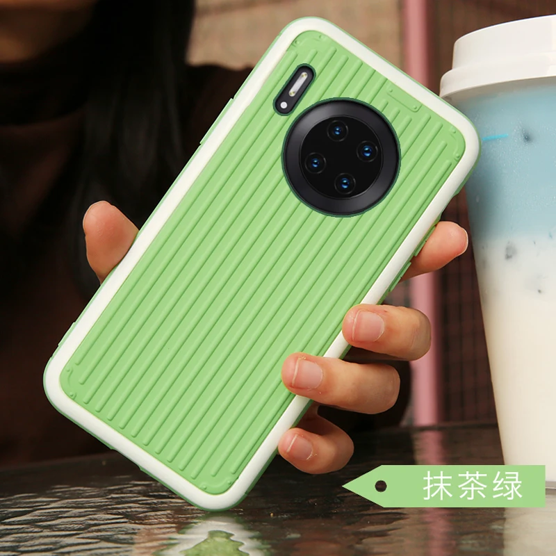 Изогнутый чехол для костюма HuaWei mate 30 Pro Lite на жестком силиконовом 3D роскошном