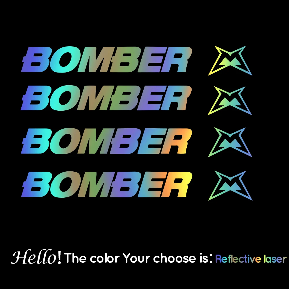 

Reflective Bomber Stickers Cinelli for Road Bike Mountain Cycling Sticker MTB Bicycle Wheels Decal Protector Parts