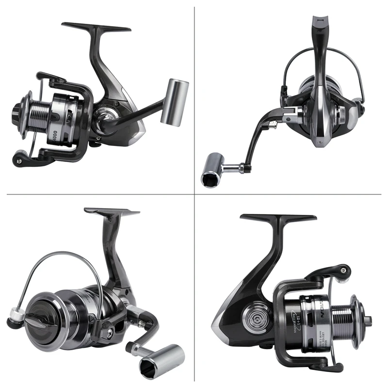 Рыболовная спиннинговая катушка 5 5: 1 с максимальным усилием тяги 13 кг длинное