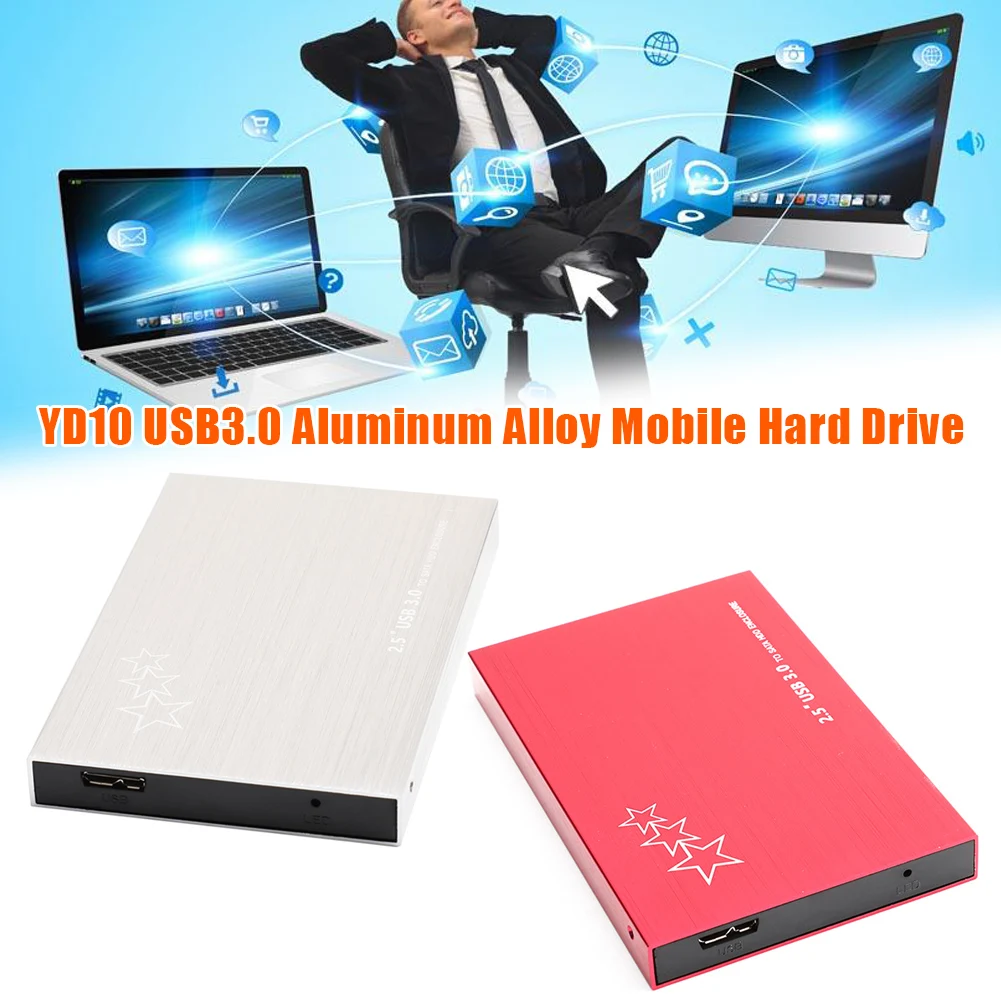 

YD10 USB3.0 to SATA HDD Enclosure Compact High Performance Storage Computer Aluminum Alloy Hark Disk New Arrival