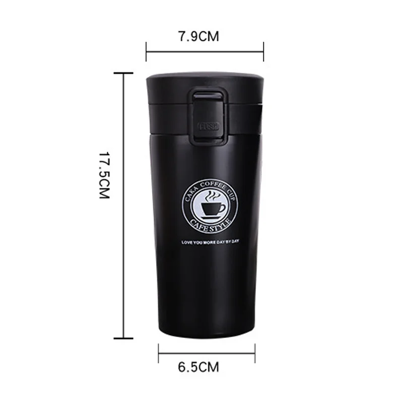 

380ml/12oz Thermos Coffee Mug Double Wall Stainless Steel Tumbler Vacuum Flask Water Bottle For Girls Women Tea Travel Mug