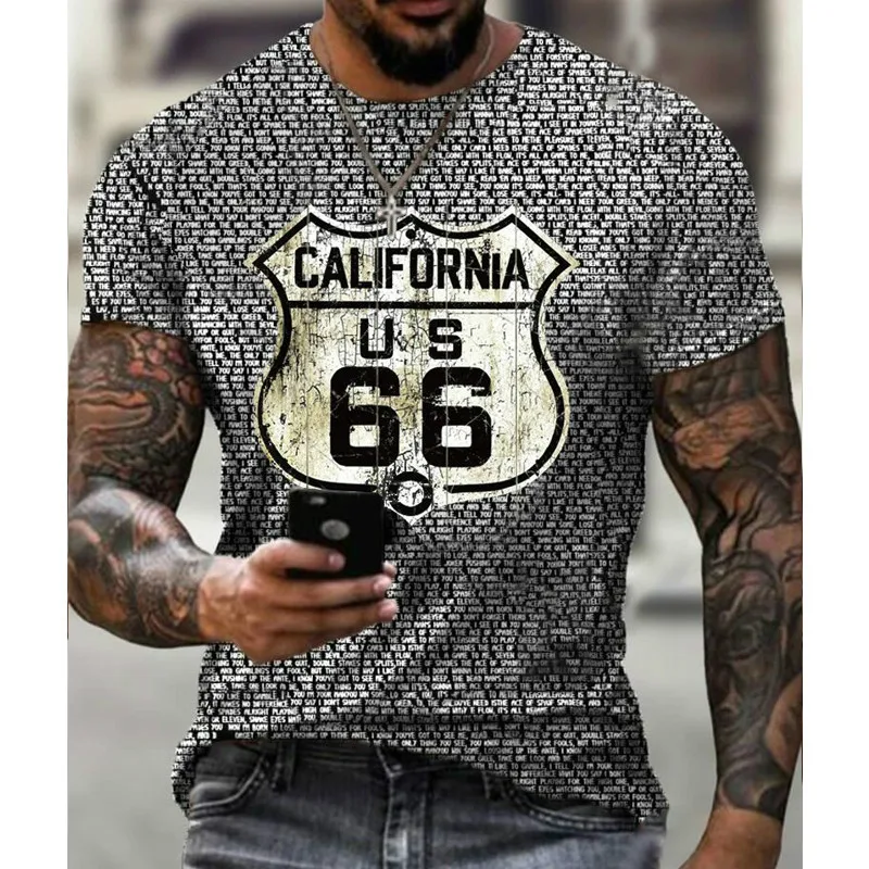 

Camiseta deportiva de manga corta para hombre camiseta con estampado casual moda streetwear top de gran tamaño estilo de verano