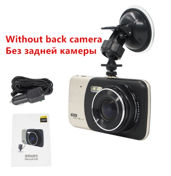 only front lens Новинка 4,0 дюймов ips экран Автомобильный видеорегистратор Novatek Автомобильная камера T810 Oncam Dash камера Full HD 1080P видео 170 градусов dfdf - Название цвета: only front lens