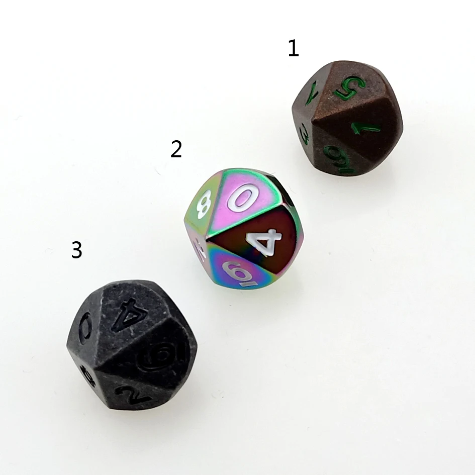 Rollooo 10 Sided Dice Single Metal d10 | Спорт и развлечения