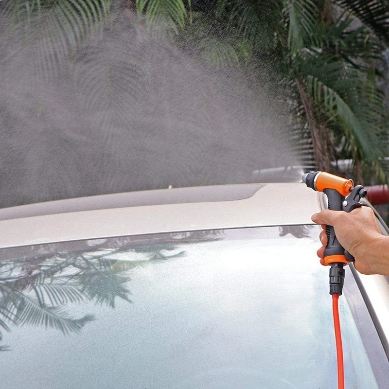 Купить Портативный водяной насос для автомойки, шланг высокого давления для автомобиля, дома и сада, 12 В, 80 Вт
