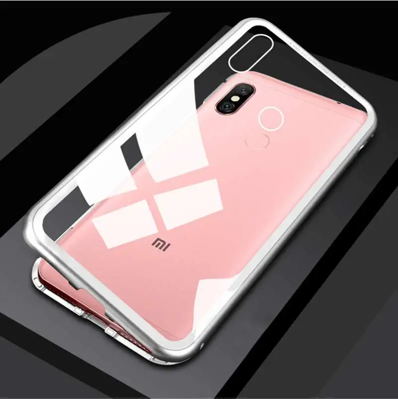 Роскошный металлический магнитный чехол на 360 ° для Xiaomi Redmi Note 7 5 6 K20 Pro, чехол-книжка для Xiaomi Redmi 7a 6a, чехол для телефона, стеклянная задняя крышка