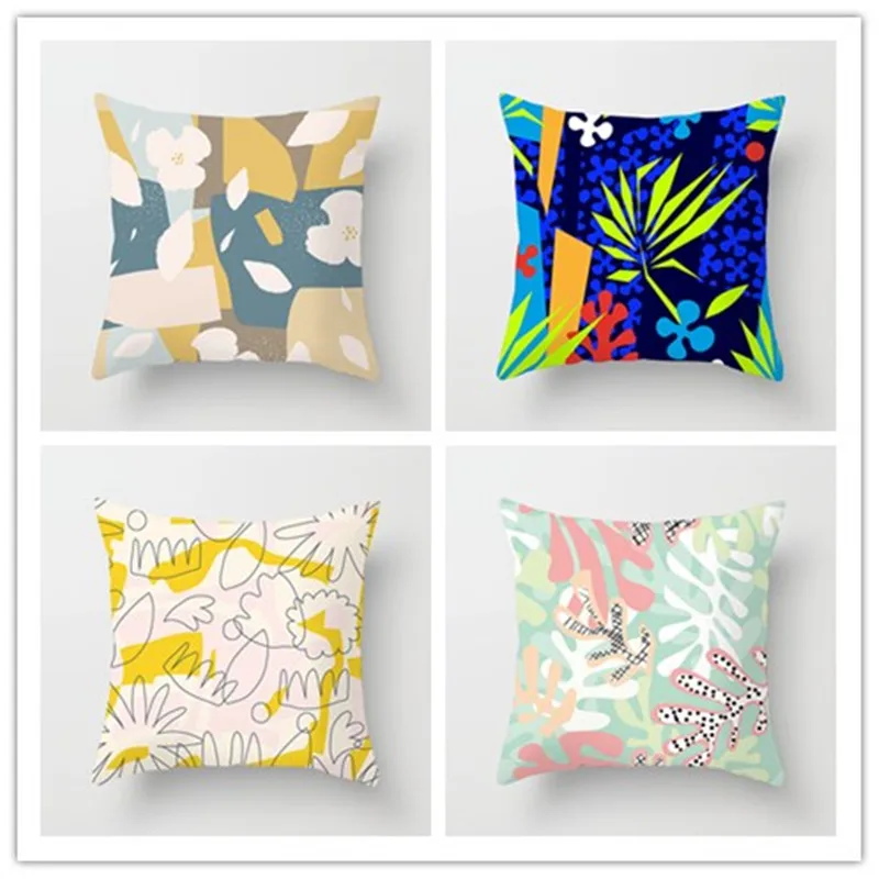 Наволочка для подушки с геометрическим рисунком декоративный полиэстеровый