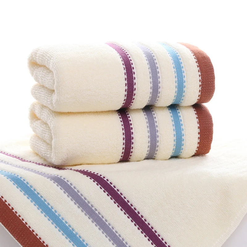 

[2 pcs] New Style Face Towel Men and Women Pure Color Super Absorbent Soft Cotton Honeycomb Satin File Nordic Style Supermarket