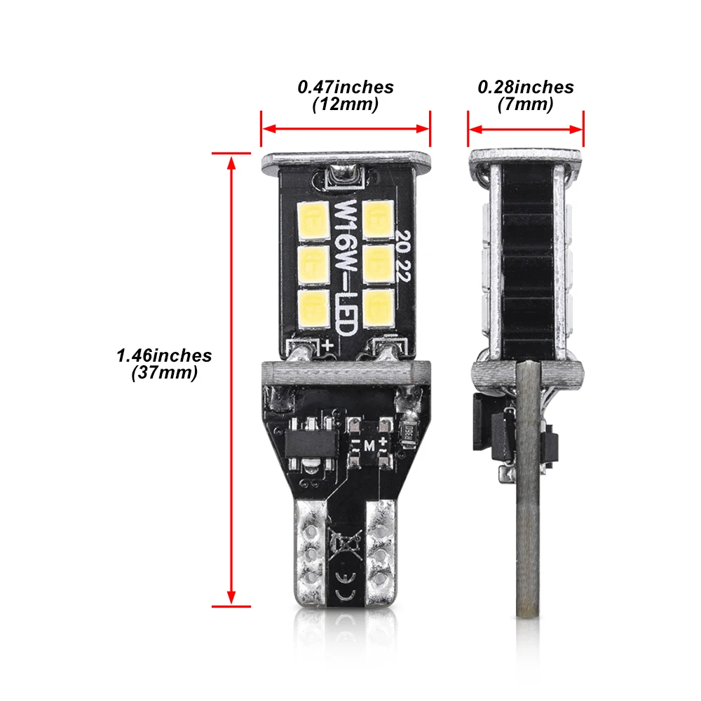 2X Canbus T15 W16W 2835 SMD 15 Светодиодный Вт Автомобильный задний стоп светильник для Toyota