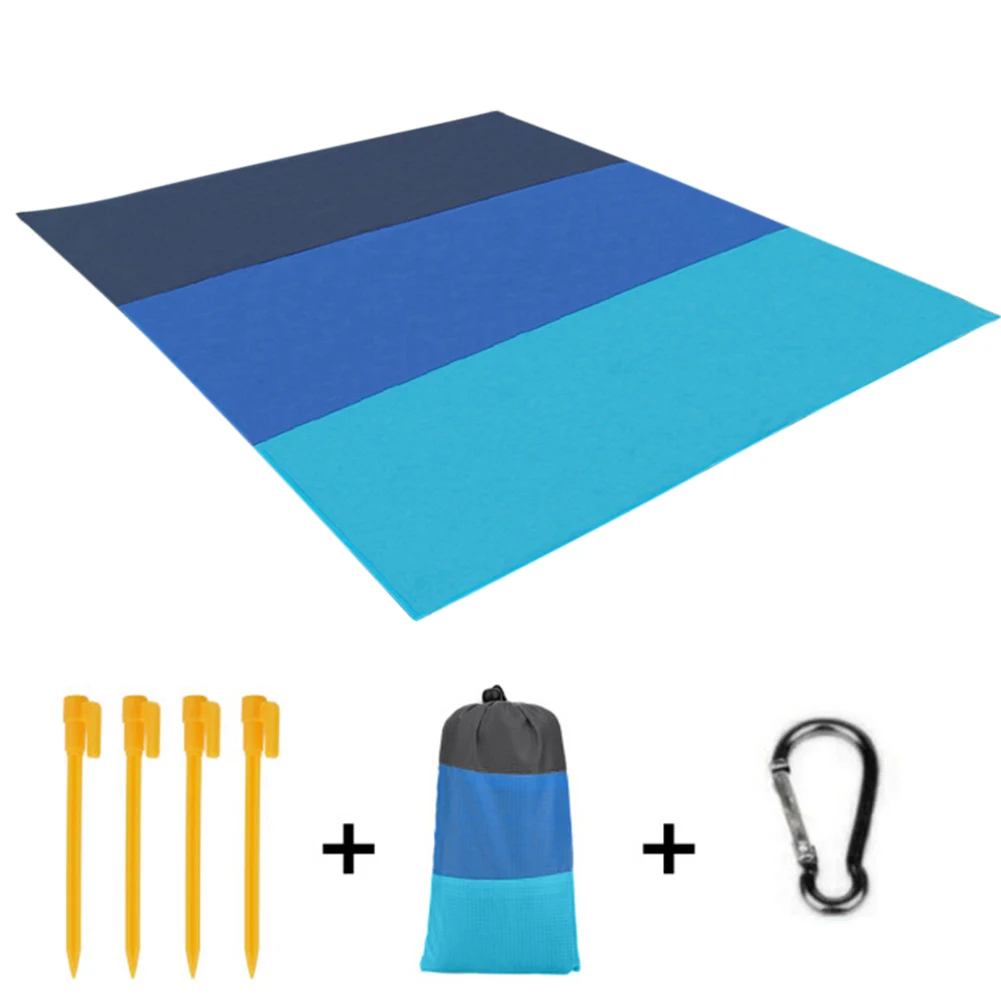

Waterproof Pocket Beach Blanket Folding Camping Mat Mattress Portable Lightweight Mat Outdoor Picnic Mat Sand Beach Mat
