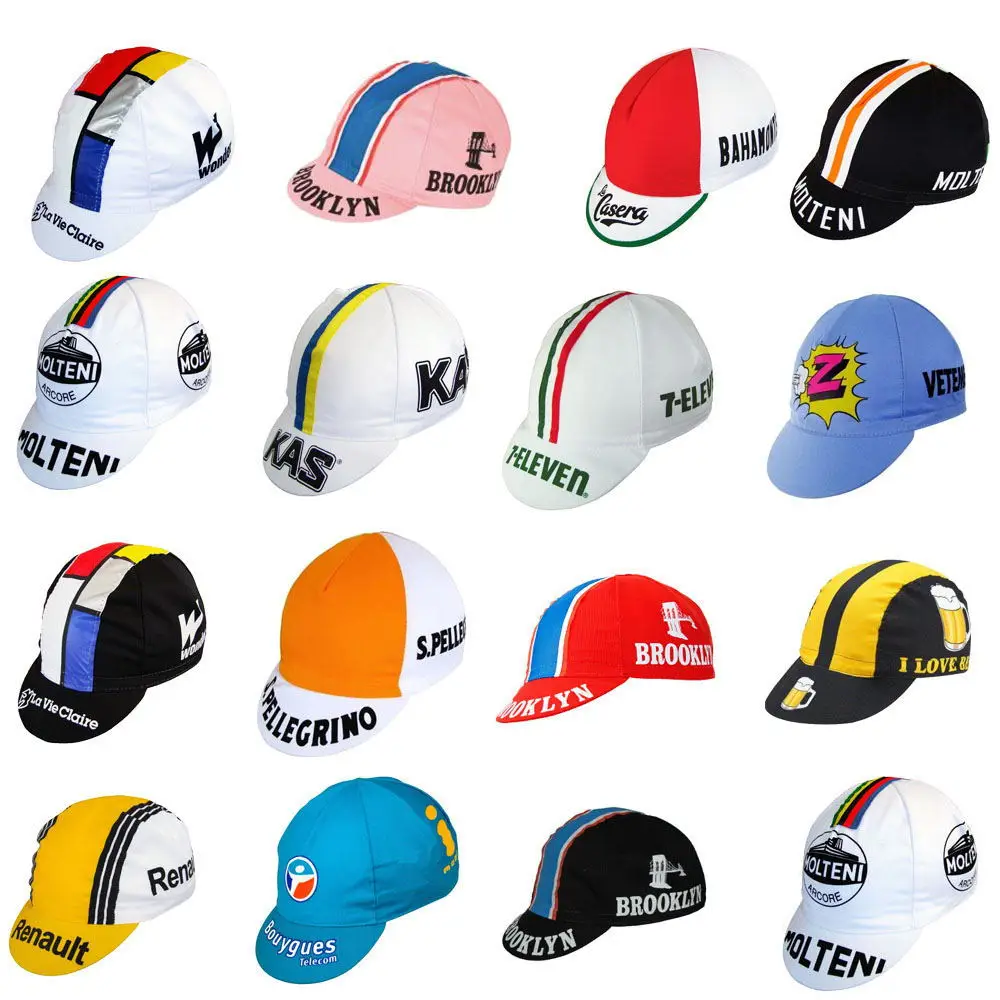 

Classical Retro Multi Types New Team Pro Cycling Caps Men and Women Road Mountain Bike Race Chooses cycling caps road bicycle