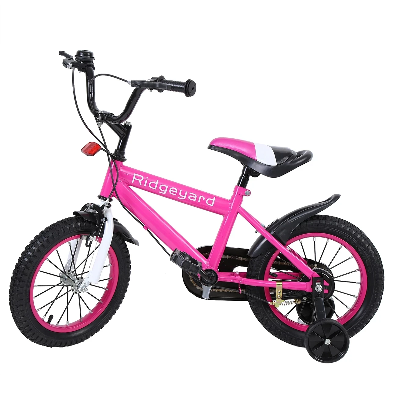 

14 inch Kids Bike 3 Colors Pink Orange Yellow Bicycle Colorful Children Foot With Training Wheels