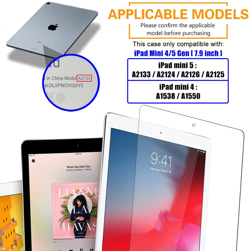 2PCS Tempered Glass Protective Film For 2019 iPad 7.9 Screen Protector mini 4 5 Aipad Protection | Компьютеры и офис