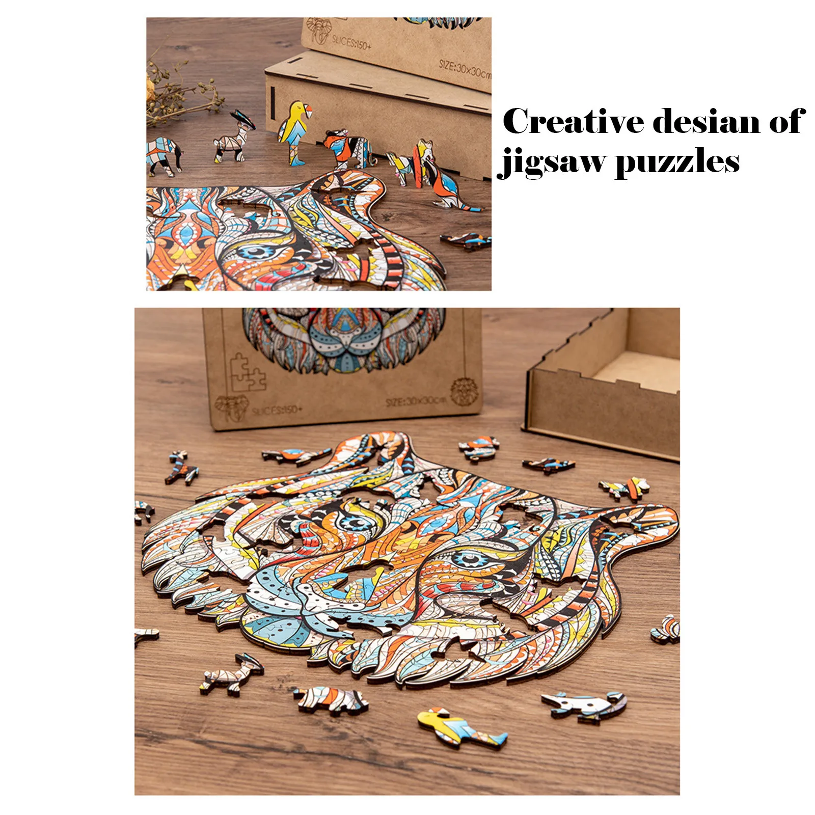 

Puzzle Toy Adult And Children Educational Holiday Gift Irregular Unique Shape Wooden Puzzle High Quality Adults Puzzles Toys
