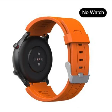 orange Для amazfit gtr 47 мм ремешок 22 мм 20 мм спортивный силиконовый ремешок для часов Huami amazfit gts/для amazfit gtr 42 мм умные аксессуары - Цвет: orange