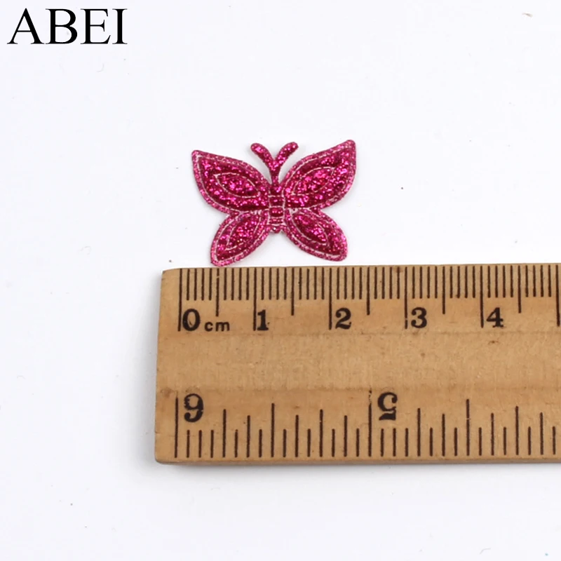 100 шт. разноцветные Мультяшные блестящие наклейки-бабочки для скрапбукинга | Дом