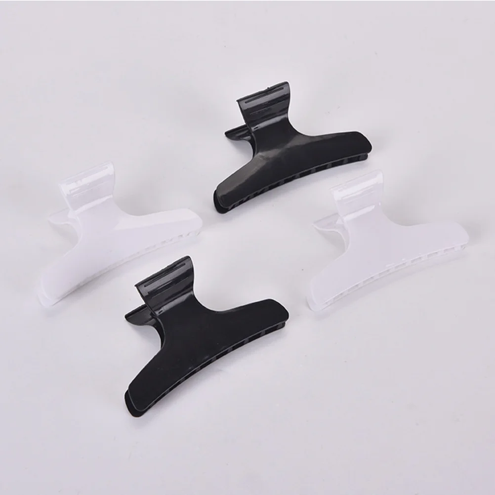 

24pcs Clamps Non-slip Chic Styling Claw Hair Clips for Hair Salon (Black and White)