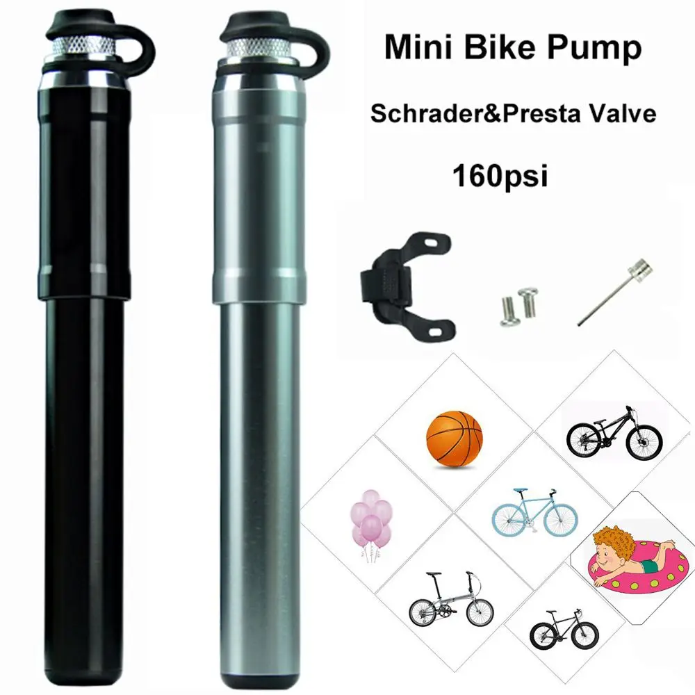 

Портативный шланг для шин из алюминиевого сплава, велосипедные аксессуары, накачивающая головка, шаровой клапан, мини-насос для велосипеда