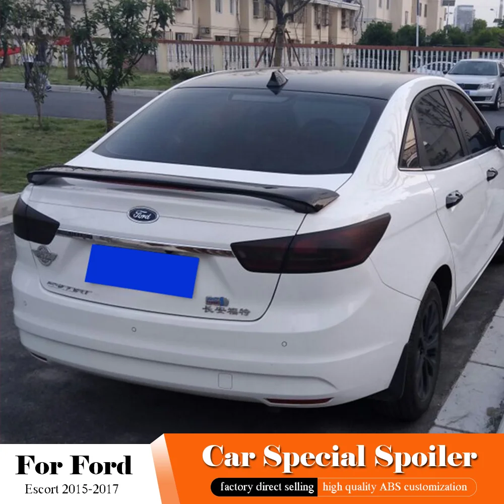 AITWATT для Ford Escort 2015 2017 черный спойлер высокое качество АБС пластик задний багажник