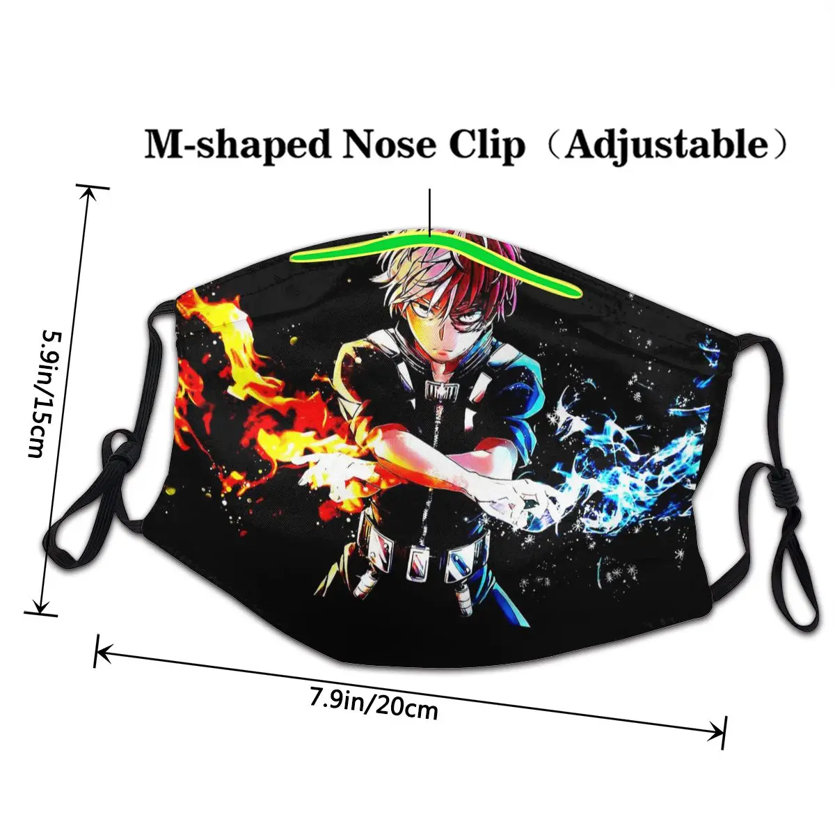 Маска для лица Mascarilla маска Todoroki BNHA маски Fation My Hero Академия Deku One всех рта