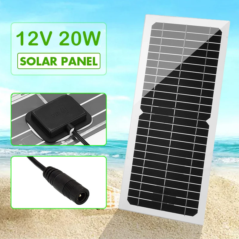 20 Вт солнечная панель USB выход солнечный набор фотоэлементов полугибкое