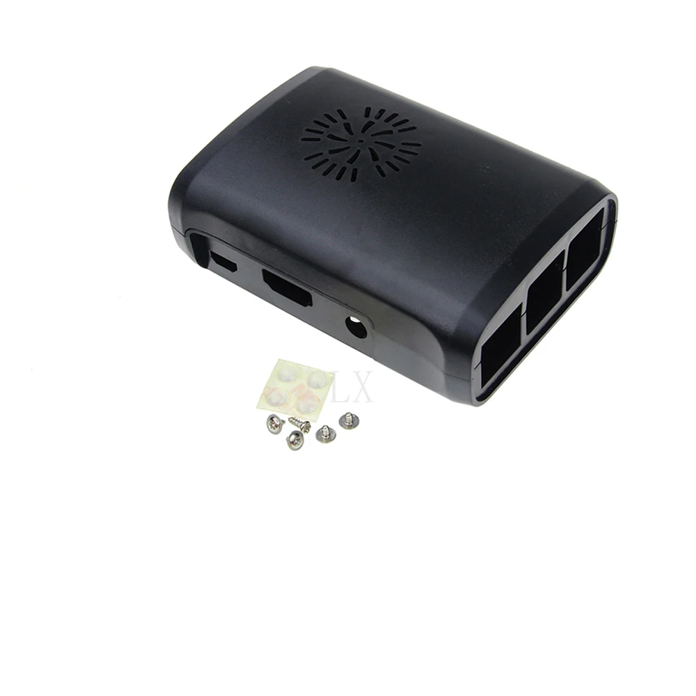 case Raspberry Pi 3 Model B/3B Plus ABS корпус+ охлаждающий вентилятор+ радиатор для Raspberry Pi 3B/3B - Цвет: case
