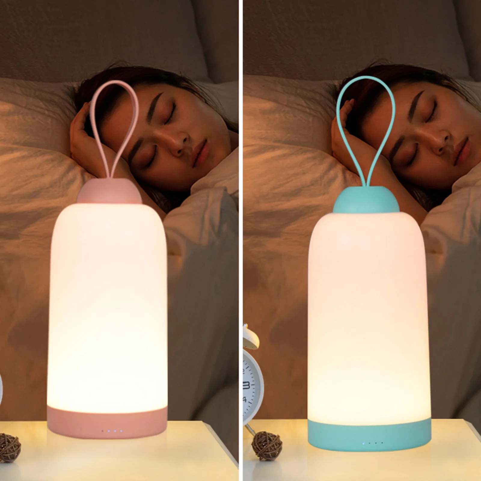 

Portable Lantern Lamp Foldable Touch Dimmable Reading LED Night Light USB Rechargeable For Children Kids Gift Bedside Bedroom