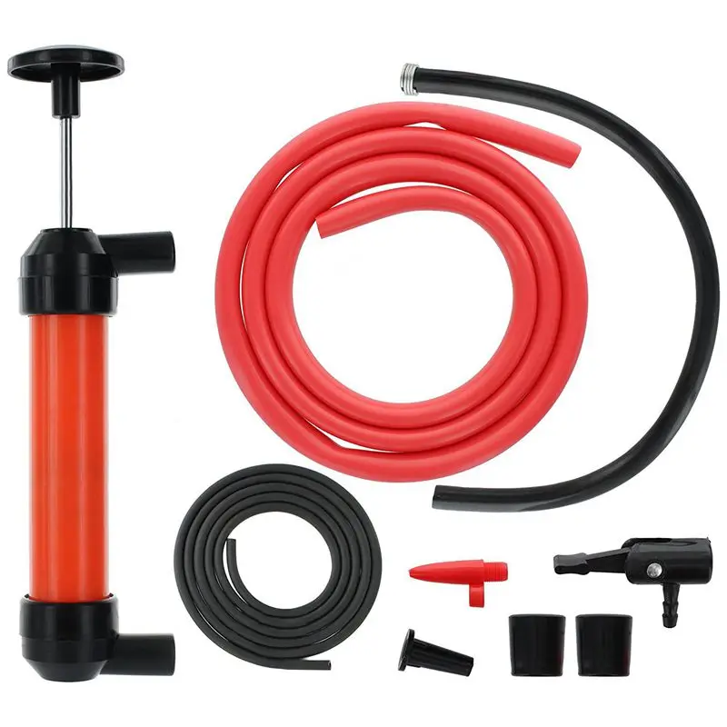 Multi-Purpose Siphon Transfer Pump Kit with Dipstick Tube | Fluid Fuel Extractor Suction Tool for Oil Gasoline Water Liquids Автомобили и