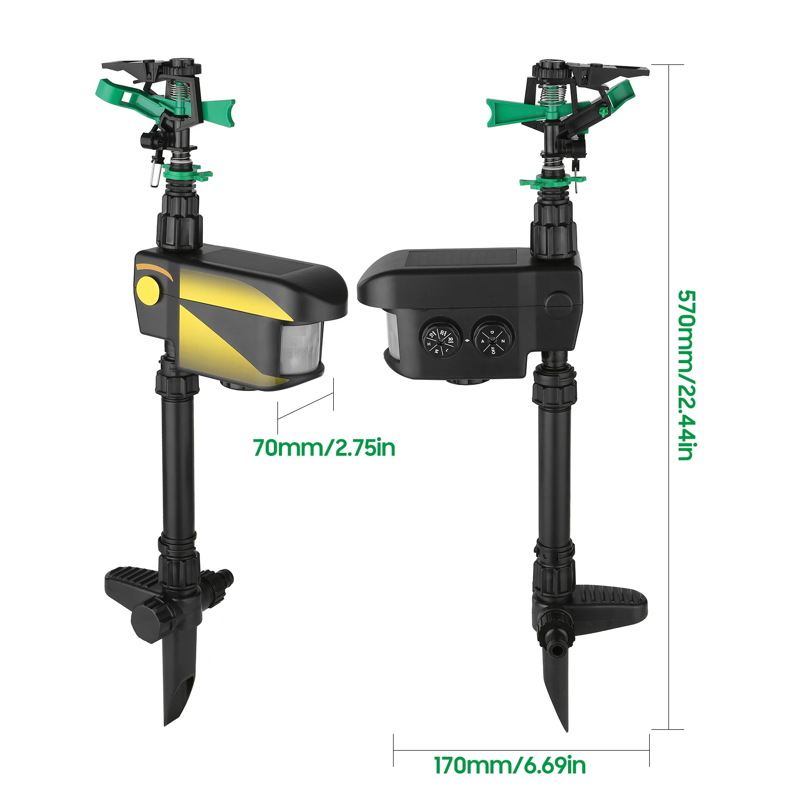 Разбрызгиватель автоматический вращающийся Большой зонный отпугиватель