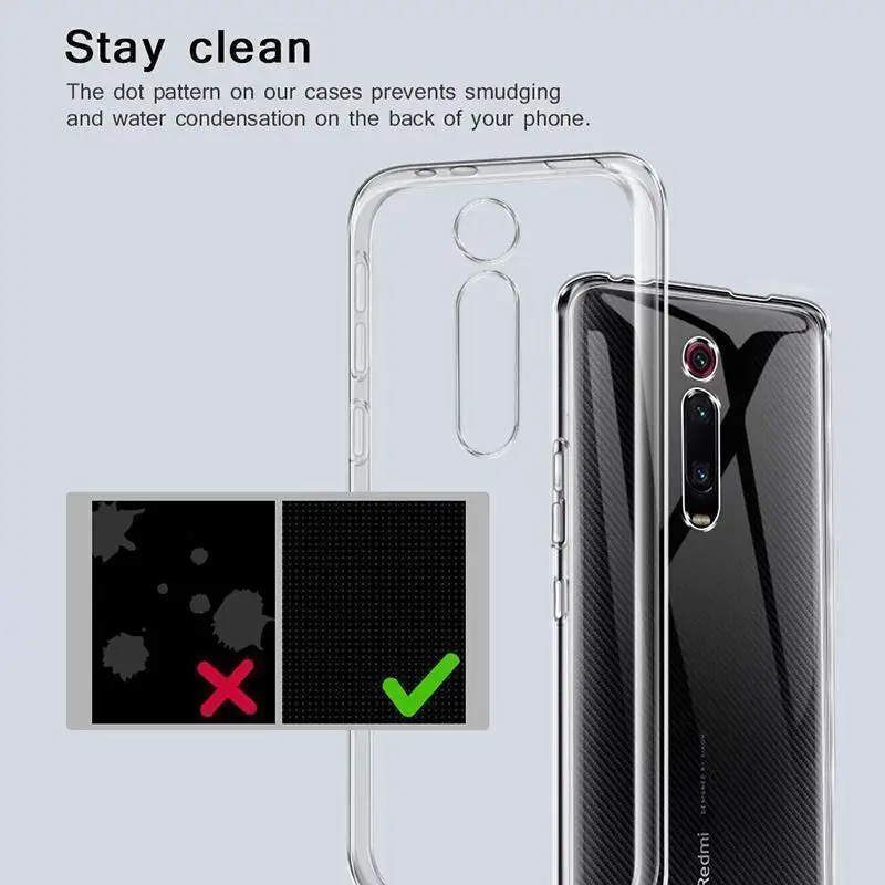 Soft Transparent Cases For Xiaomi Redmi Note 8T 8A 7A Note7 Note6 K20 Clear Cover Mi9 SE 9T CC9e A3 Lite Play |