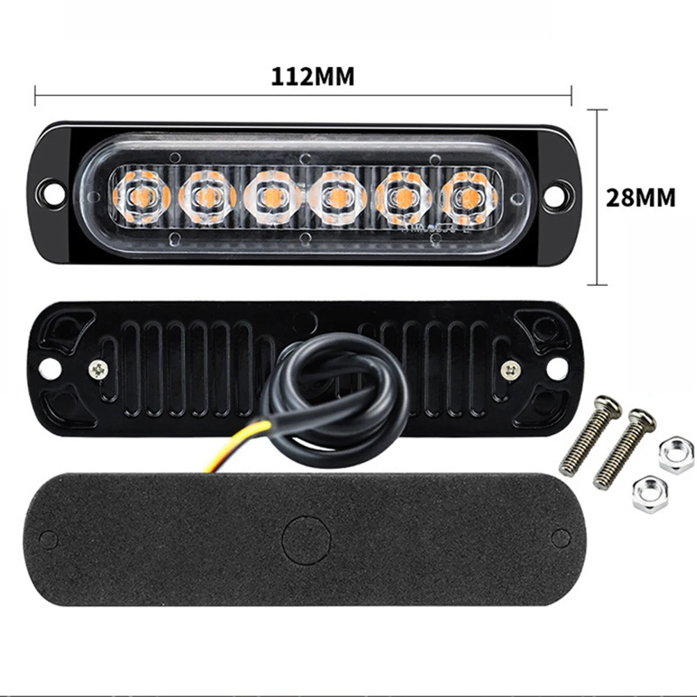 

Автомобильные Внешние фонари 12 В/24 В, 6 светодиодов, автомобильный автобус, грузовик, буксировочный автомобиль, боковой габаритный фонарь, и...
