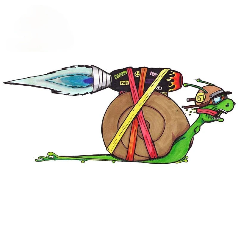 

Fashion Creativity for Turbo Snail Car Stickers and Decals for Levante Car Wrap Laptop Motorcycle JDM Vinyl Sticker 13cm X 5.6cm