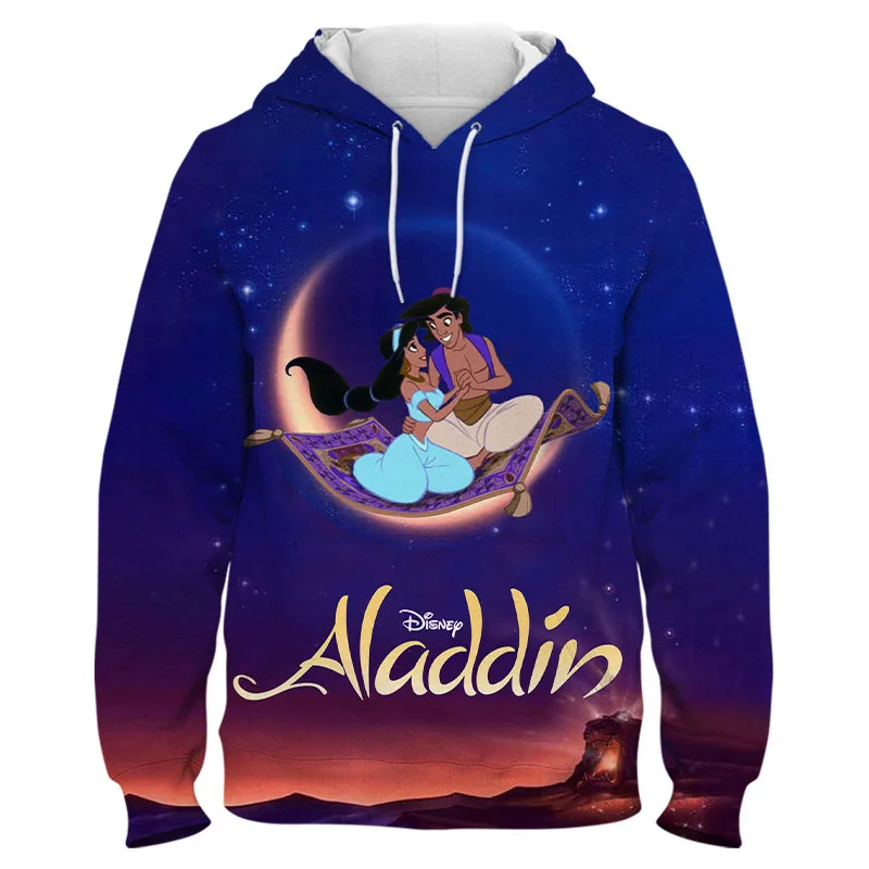 Толстовка Aladdin Мужская/Женская с длинным рукавом Модный пуловер оверсайз для