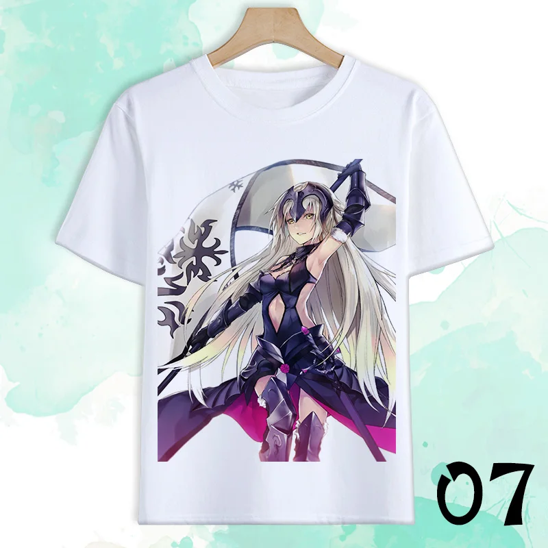 Аниме Fate Grand для косплэй футболка Жанна д 'Арк Alter сабля Okita Souji Футболка с
