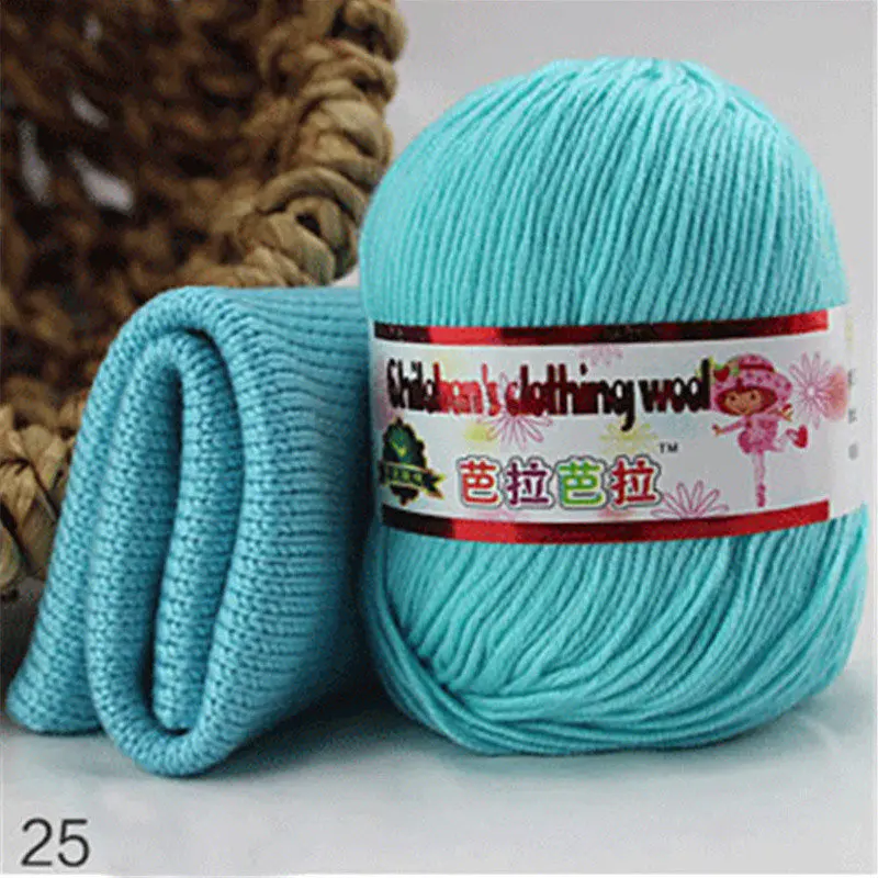 25 8pcs 8 шт. coton пряжа для ручного вязания, шелковая пряжа fio de malha lana trico - Цвет: 25 8pcs