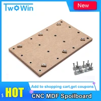 cnc mdf spoilboard protective wood for 3018 cnc routers cnc accessories 30 x 18 x 1 2cm 11 45x 7x 12 m6 holes 6mm